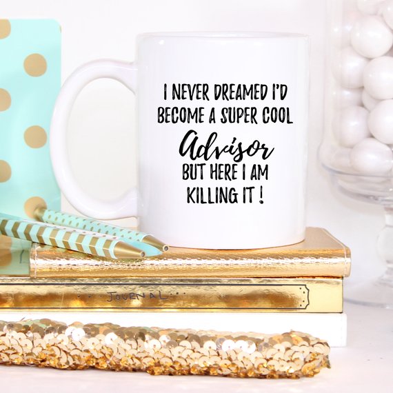 Advisor Gift, Advisor Thank You GIft, Advisor Mug, - ModernMonaStudio