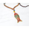 Lucky Fish Bead Necklace with Fish Charm - Wealth and Endurance Necklace - Unisex