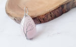 Rose Quartz Tree of Life Charm with Silver Wire Detail - Fresh Start & Growth Charm - ModernMonaStudio