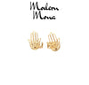 Hamsa Hand Earrings - Hamsa Hand Jewelry - Hamsa Gifts - Hamsa Novelty - Free Spirit - ModernMonaStudio