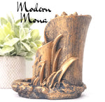 Bronze Sitting Buddha Back Flow Burner - ModernMonaStudio