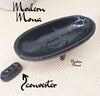 4"L Cast Iron Smudge Canoe Incense Burner - ModernMonaStudio