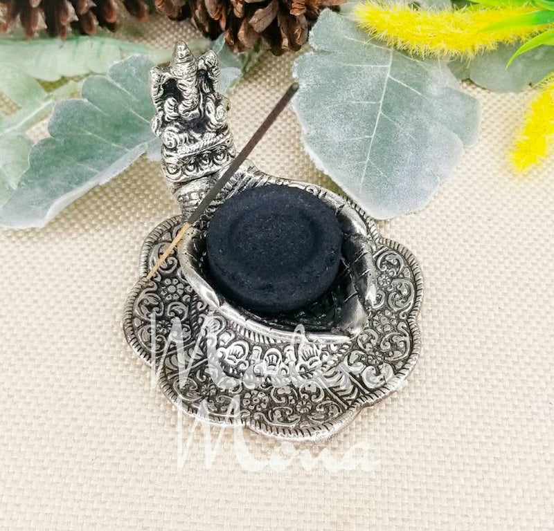 Offering Hands Incense with  Burner - Tibetan Burner - Reiki Incense Burner - ModernMonaStudio