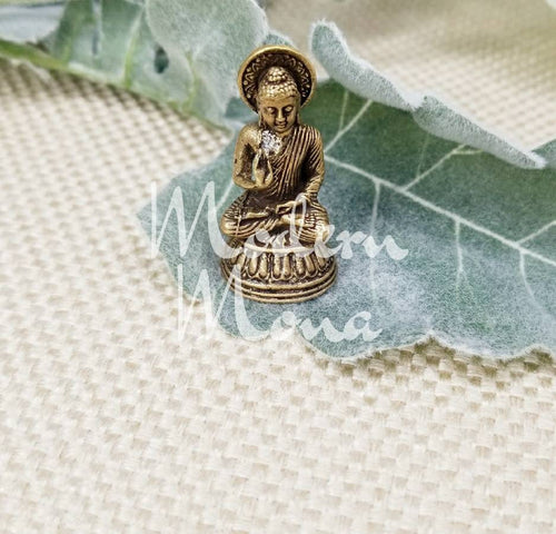 1.5" Mini Buddha Statue - Bronze Buddha Statue - Buddha - Buddha Novelty - Buddhist Statue - ModernMonaStudio
