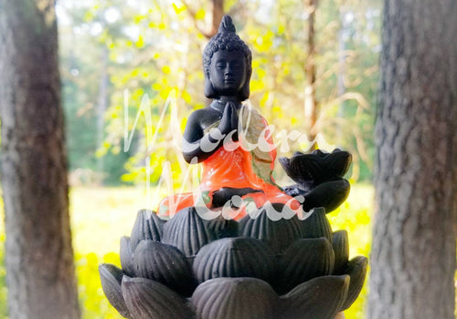 Petite Sitting Buddha Back Flow Burner - Buddha Burner - ModernMonaStudio