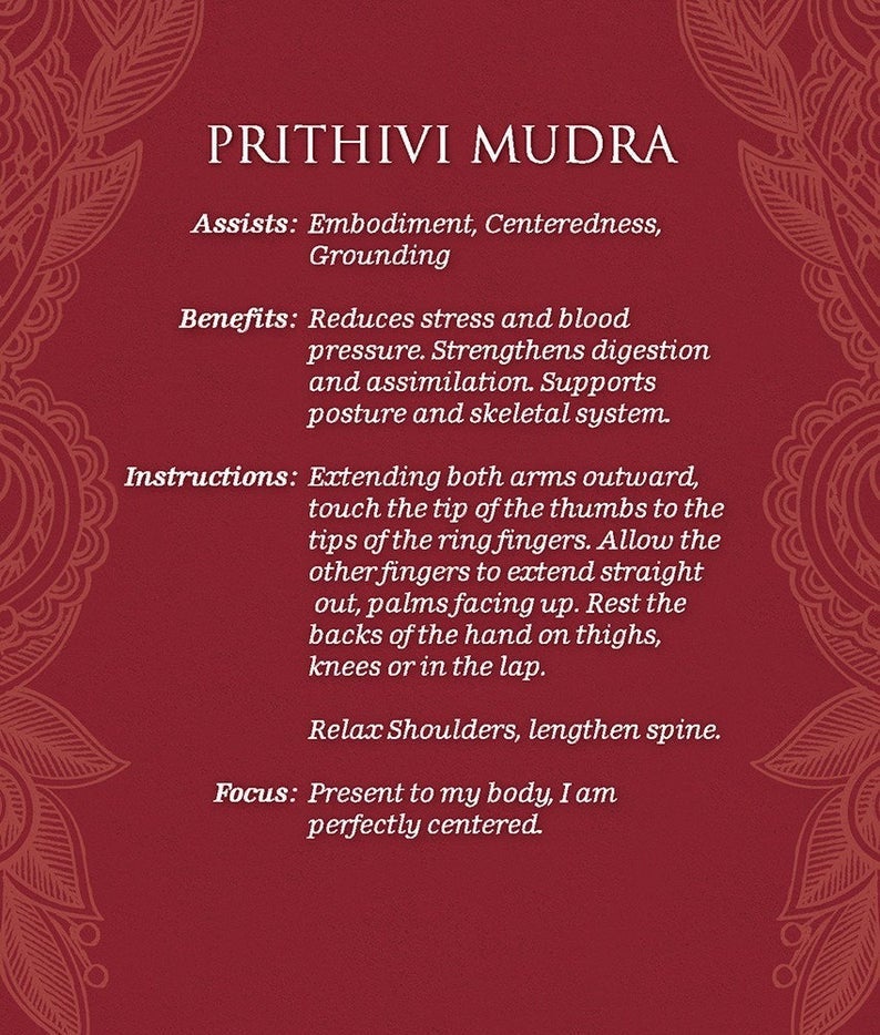 MUDRAS For Awakening The Energy Body - 40 Color Cards and 112-page illustrated guidebook - ModernMonaStudio