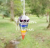 7 Chakra Pendulum Gemstone, 7 Chakra Charm, 7 Chakra Jewelry, 7 Chakra Dowsing, Pendulum Divination