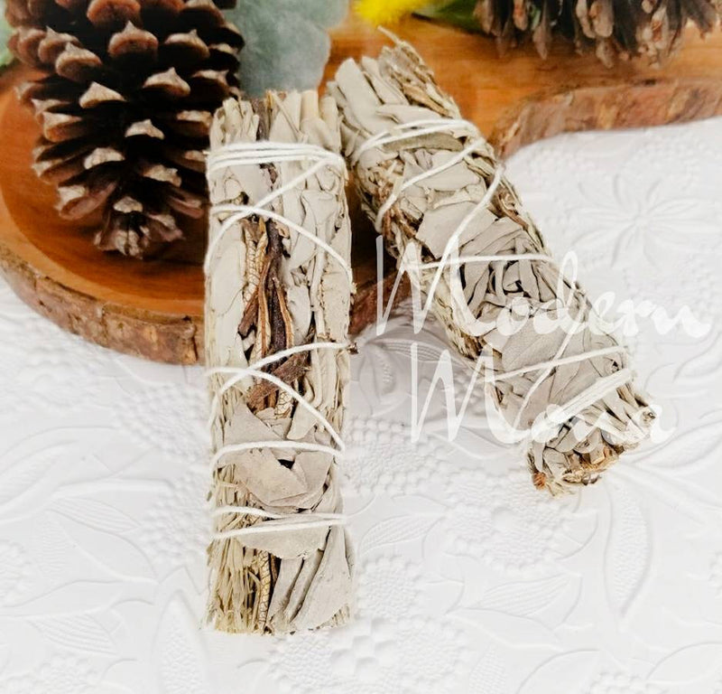 Blue Sage Smudge, White Sage and Yerba Santa Smudge Mix - ModernMonaStudio