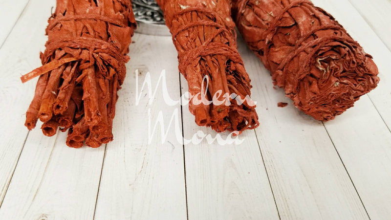 3 Pack - Dragons Blood White Sage Smudge, White Sage Dragons Blood Wand  - ModernMonaStudio