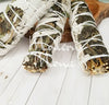 Peppermint and White Sage Smudge Smudging Wand - Combo Smudge with Peppermint - ModernMonaStudio