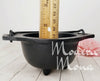 3" Cast Iron Cauldron Smudge Bowl with Handle - Incense Smudge Bowl -  Cast Iron Herb Bowl - ModernMonaStudio