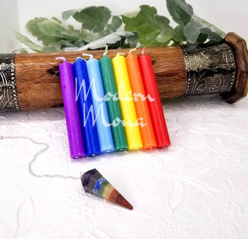 Choose Color - Altar Candles , Cleansing Candles, Chime Candles, Spell Candles, Communion Candles - 7 Pack - Unscented