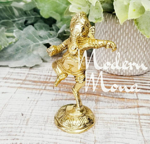 Dancing Ganesh Brass Statue, Dancing Ganesh, Dancing Lord Ganesh Statue, Brass Statue, Ganesh Brass Statues