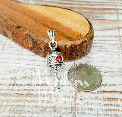 Tibetan Prayer Wheel Charm, Tibetan Charm, Silver Prayer Wheel, Tibet Necklace Charms, Prayer Wheels, Buddhist Prayer Pendants
