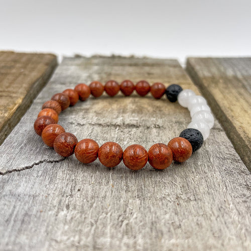 Kingston - Moonstone, Red Rosewood, & Lava Rock - ModernMonaStudio