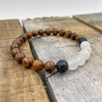 Kingston - Moonstone, Tigerskin Sandalwood, & Lava Rock - ModernMonaStudio