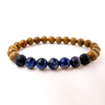 Kingston - Blue Sodalite & Zebrawood - ModernMonaStudio