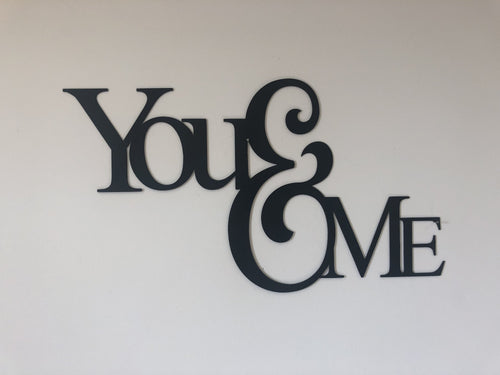 You & Me - Metal Wall Art - ModernMonaStudio
