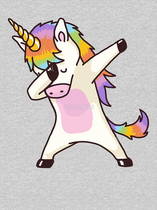 Dabbing Unicorn Shirt Hip Hop Dap Pose WOMEN - ModernMonaStudio