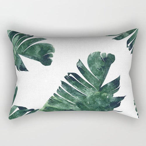Leaf Rectangle Pillow - ModernMonaStudio