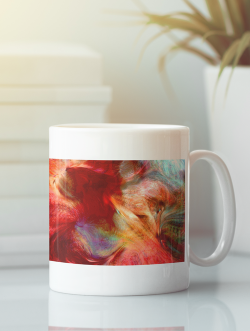 The Norsemen Abstract Pop Art Coffee Mug - ModernMonaStudio