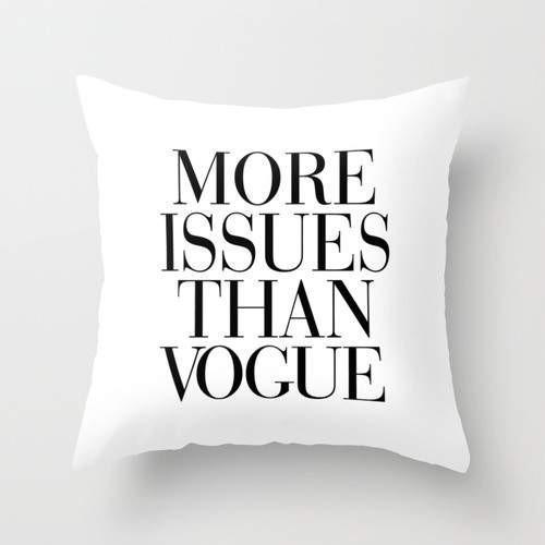 Vogue White Cushion/Pillow - ModernMonaStudio