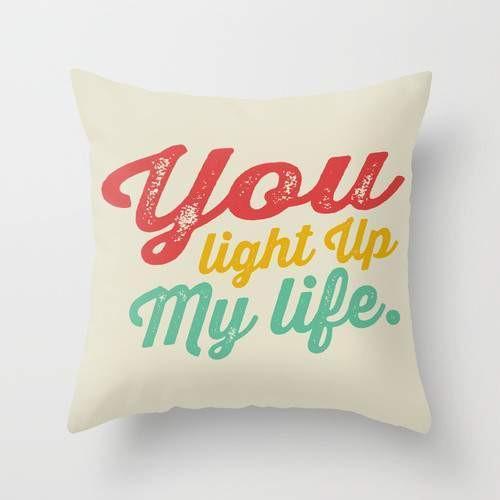 You light up my life Cushion/Pillow - ModernMonaStudio