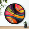 Uniquely You Wall Clock, Multicolor Circular Swirl  - WC02 - ModernMonaStudio