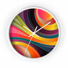 Uniquely You Wall Clock, Multicolor Circular Swirl  - WC02 - ModernMonaStudio