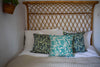 Batik Pillow | Blue and Green - ModernMonaStudio