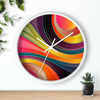 Uniquely You Wall Clock, Multicolor Circular Swirl  - WC02 - ModernMonaStudio