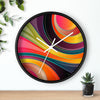 Uniquely You Wall Clock, Multicolor Circular Swirl  - WC02 - ModernMonaStudio