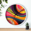 Uniquely You Wall Clock, Multicolor Circular Swirl  - WC02 - ModernMonaStudio