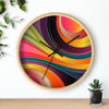 Uniquely You Wall Clock, Multicolor Circular Swirl  - WC02 - ModernMonaStudio
