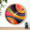 Uniquely You Wall Clock, Multicolor Circular Swirl  - WC02 - ModernMonaStudio