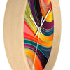 Uniquely You Wall Clock, Multicolor Circular Swirl  - WC02 - ModernMonaStudio