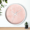 Uniquely You Wall Clock, Peach Marble  - WC04 - ModernMonaStudio