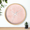 Uniquely You Wall Clock, Peach Marble  - WC04 - ModernMonaStudio