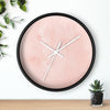 Uniquely You Wall Clock, Peach Marble  - WC04 - ModernMonaStudio