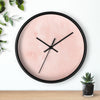 Uniquely You Wall Clock, Peach Marble  - WC04 - ModernMonaStudio