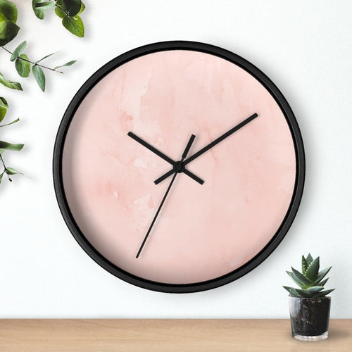 Uniquely You Wall Clock, Peach Marble  - WC04 - ModernMonaStudio