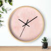 Uniquely You Wall Clock, Peach Marble  - WC04 - ModernMonaStudio