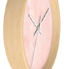 Uniquely You Wall Clock, Peach Marble  - WC04 - ModernMonaStudio
