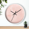 Uniquely You Wall Clock, Peach Marble  - WC04 - ModernMonaStudio